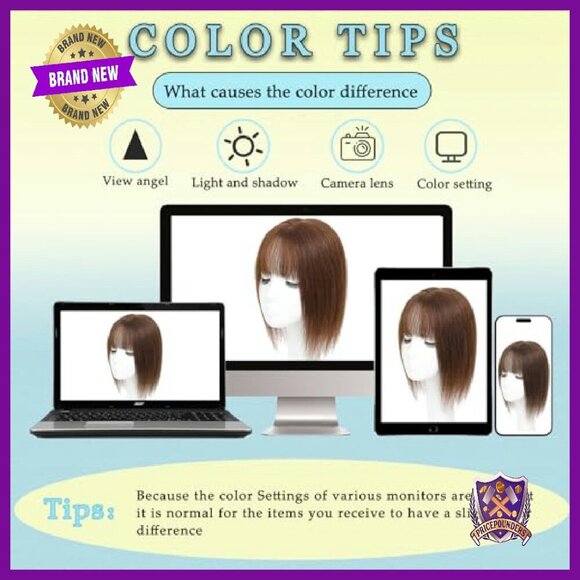 Real Human Hair Topper 12 Inch Side Bangs Thinning Hair Solution